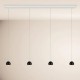 S.LUCE BEAM LED 160 cm – lampa wisząca 4‑płomienna, ściemniana, 3000K