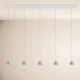 S.LUCE BEAM LED 160 cm – lampa wisząca 5‑płomienna, ściemniana, 3000K