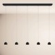 S.LUCE BEAM LED 160 cm – lampa wisząca 5‑płomienna, ściemniana, 3000K