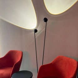 S.LUCE BEAM LED 145 cm – lampa podłogowa 2‑światło ze ściemniaczem dotykowym