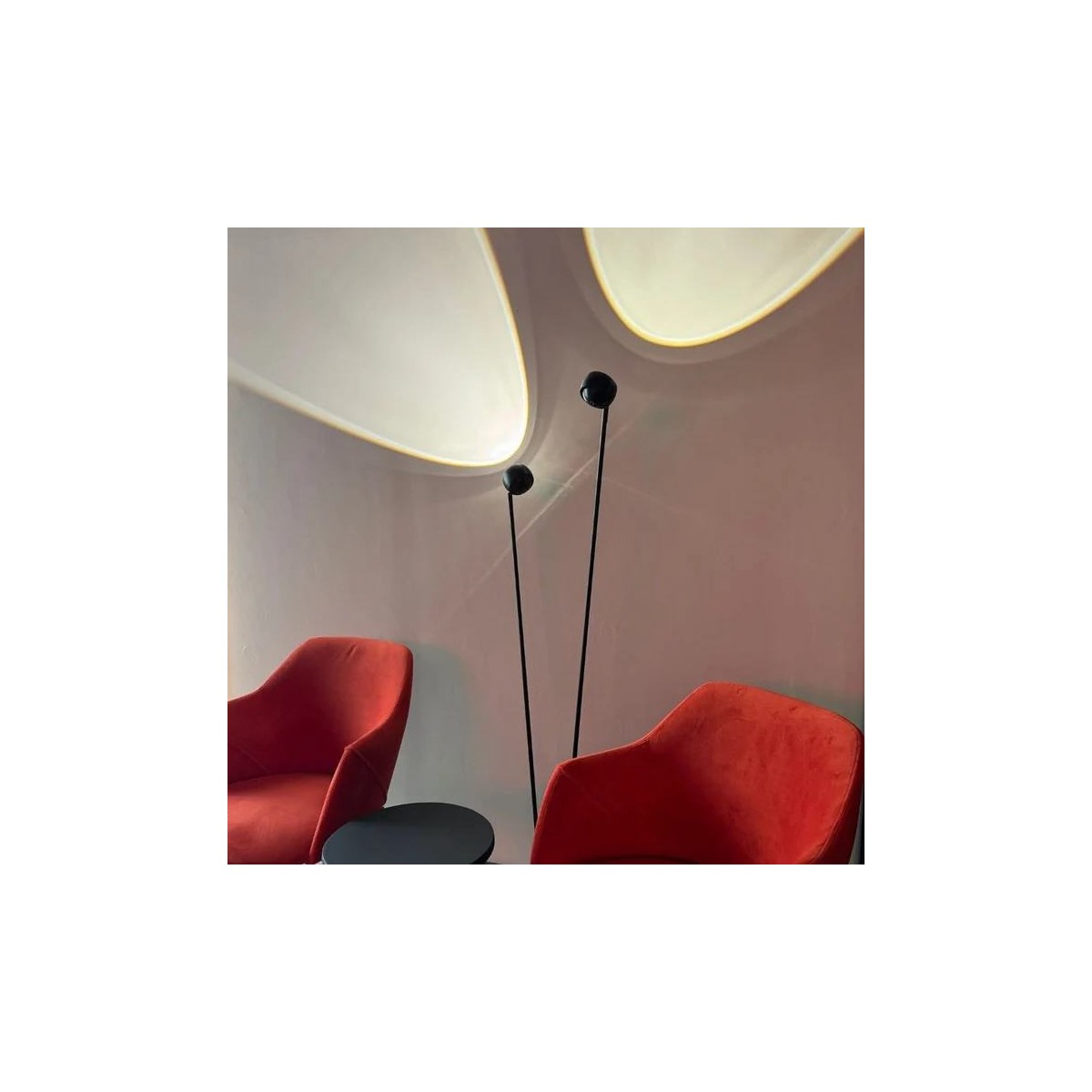 S.LUCE BEAM LED 145 cm – lampa podłogowa 2‑światło ze ściemniaczem dotykowym