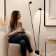 S.LUCE BEAM LED 145 cm – lampa podłogowa 2‑światło ze ściemniaczem dotykowym