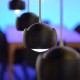 S.LUCE BEAM LED – lampa wisząca 5‑płomienna, ściemniana.