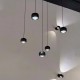 S.LUCE BEAM LED – lampa wisząca 5‑płomienna, ściemniana.