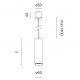 AQFORM PET midi LED suspended 200 mm — oprawa zwieszana LED