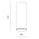 AQFORM PET maxi LED surface h120mm - oprawa natynkowa LED 19°/32°/63°